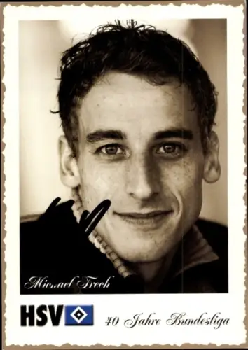 Autogrammkarte Fußballer Michael Frech, Hamburger SV, Autogramm
