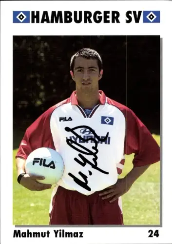 Sammelbild Fußballer Mahmut Yilmaz, Hamburger SV, Autogramm