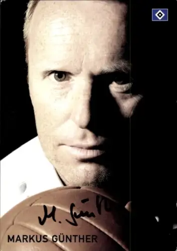 Autogrammkarte Reha Trainer Markus Günther, Hamburger SV, Autogramm