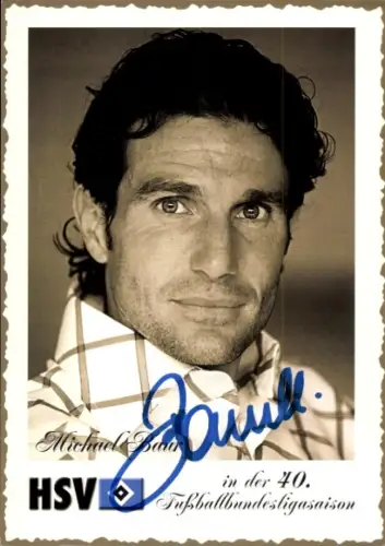 Autogrammkarte Fußballer Michael Baur, Hamburger SV, Autogramm