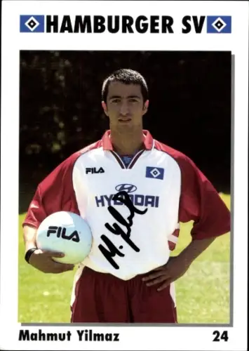 Sammelbild Fußballer Mahmut Yilmaz, Hamburger SV, Autogramm