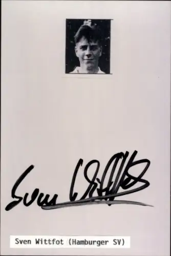 Autogramm Fußballer Sven Wittfot, Portrait, Hamburger SV