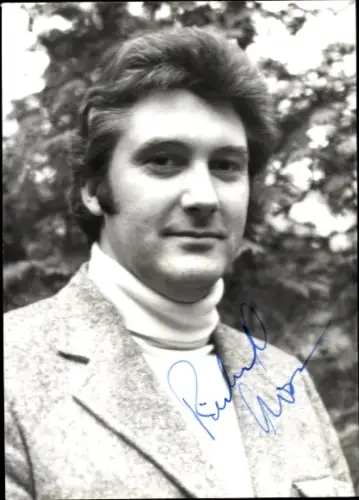 Autogrammkarte Opernsänger Richard Cross, Portrait, Autogramm