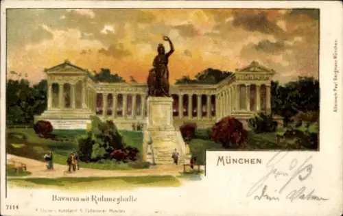 Ak München, Ruhmeshalle, Bavaria