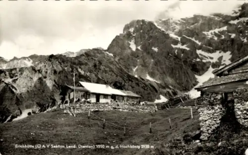 Ak Dienten am Hochkönig in Salzburg, Erichhütte, Hochkönig, Berge, Natur, Fotografie