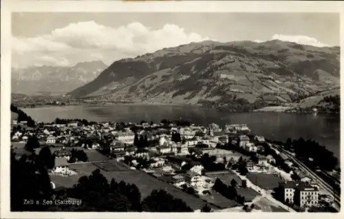 Ak Zell am See in Salzburg,  Salzburg, Landschaft, Berge, See, 