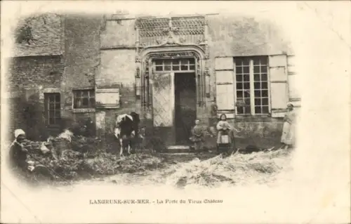 Ak Langrune sur Mer Calvados, La Porte du Vieux Chateau