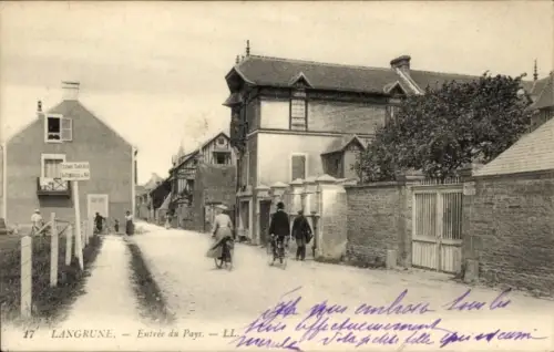 CPA Langrune sur Mer Calvados, Entree du Pays