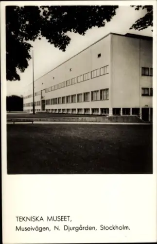 Ak Stockholm Schweden, Tekniska Museet, Museivägen