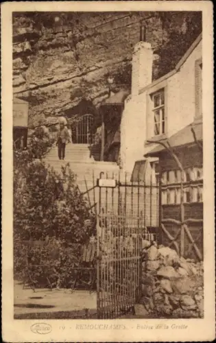 Ak Remouchamps Aywaille Wallonien Lüttich, Entree de la Grotte