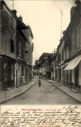Ak Saint Florentin Yonne, La Rue de Dilo