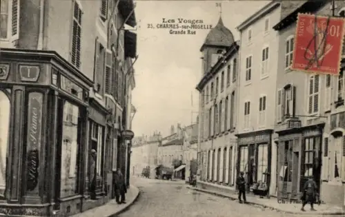 Ak Charmes Moselle Vosges, Grande rue