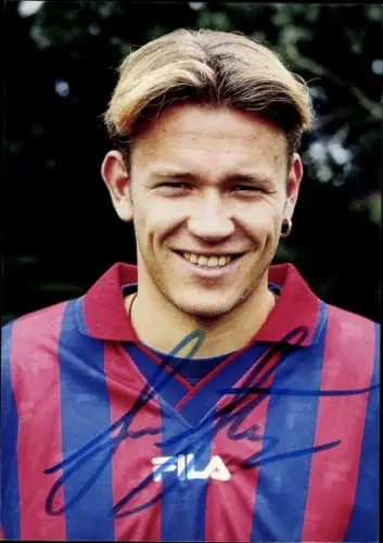 Autogrammkarte Fußballer Sven Steup, SV Wuppertal, Autogramm