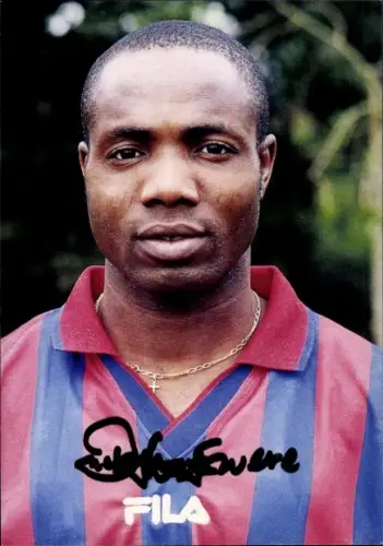 Autogrammkarte Fußballer Lucky Oswere, SV Wuppertal, Autogramm