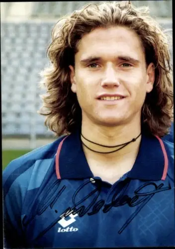 Autogrammkarte Fußballer Matthias Becker, SV Wuppertal, Autogramm