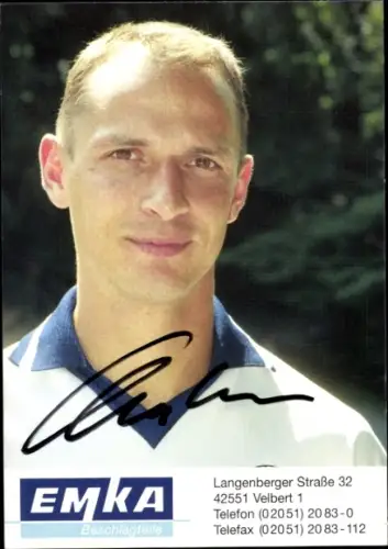 Autogrammkarte Fußballer Sven Christians, SV Wuppertal, Autogramm