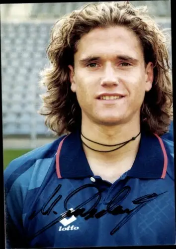 Autogrammkarte Fußballer Matthias Becker, SV Wuppertal, Autogramm