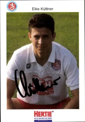 Autogrammkarte Fußballer Eike Küttner, SV Wuppertal, Autogramm