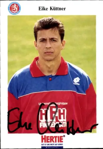 Autogrammkarte Fußballer Eike Küttner, SV Wuppertal, Autogramm