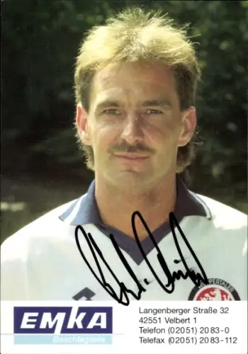 Autogrammkarte Fußballer Rudi Müller, SV Wuppertal, Autogramm