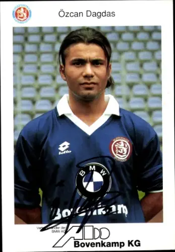 Autogrammkarte Fußballer Özcan Dagdas, SV Wuppertal, Autogramm