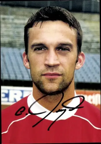 Autogrammkarte Fußballer Christian Dengel, SV Wuppertal, Autogramm