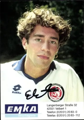 Autogrammkarte Fußballer Andreas Elsenrath, SV Wuppertal, Autogramm