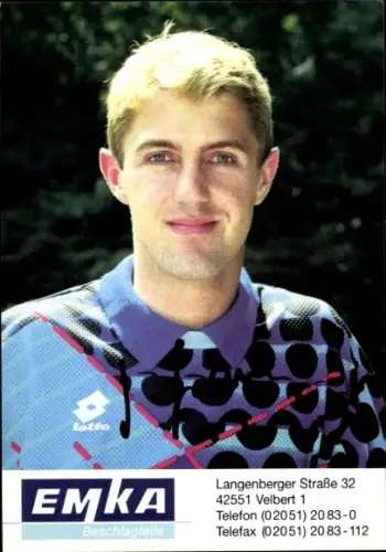 Autogrammkarte Fußballer Jochen Gramse, SV Wuppertal, Autogramm