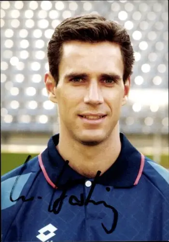 Autogrammkarte Fußballer Knut Hartwig, SV Wuppertal, Autogramm