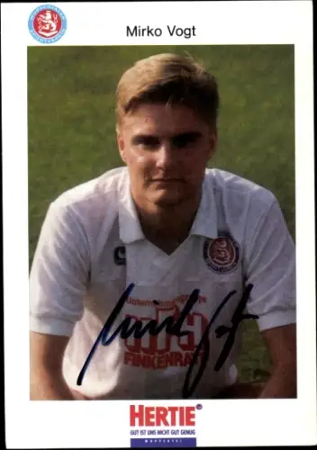 Autogrammkarte Fußballer Mirko Vogt, SV Wuppertal, Autogramm