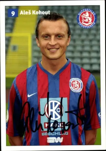 Autogrammkarte Fußballer Aleš Kohout, SV Wuppertal, Autogramm