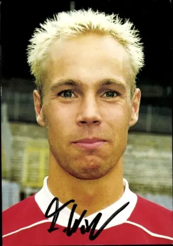 Autogrammkarte Fußballer Franz Wüster, SV Wuppertal, Autogramm