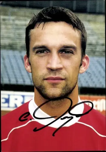 Autogrammkarte Fußballer Christoph Dengel, SV Wuppertal, Autogramm