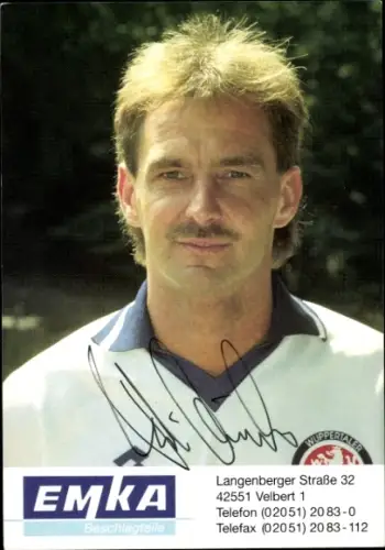Autogrammkarte Fußballer Rudi Müller, SV Wuppertal, Autogramm