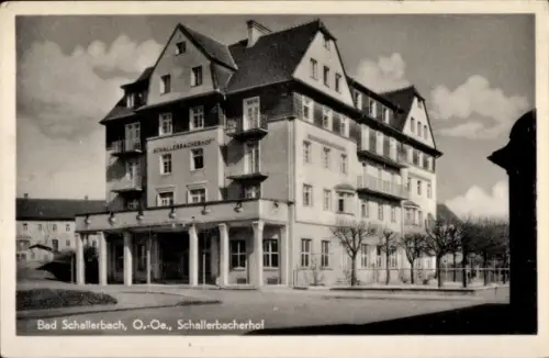 Ak Bad Schallerbach in Oberösterreich, Schallerbacherhof,  O.-Oe., Hotelgebäude