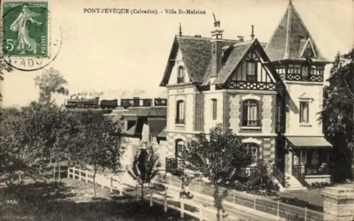 Ak Pont l Eveque Calvados, Villa St. Melaine