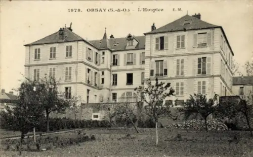 Ak Orsay Essonne,  von L'Hospice in  Jahr 1978, Schwarz-Weiß-Foto