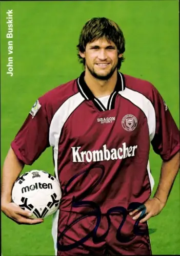 Autogrammkarte Fußballer John van Buskirk, Sportfreunde Siegen, Autogramm