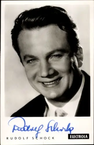 Foto Ak Kammersänger Rudolf Schock, Portrait, Autogramm