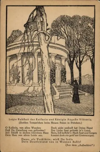 Ak Potsdam, Letzte Ruhestätte der Kaiserin Auguste Viktoria, Tempel