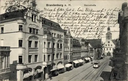 Ak Brandenburg an der Havel, Steinstraße