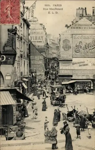 Ak Paris V, Rue Mouffetard