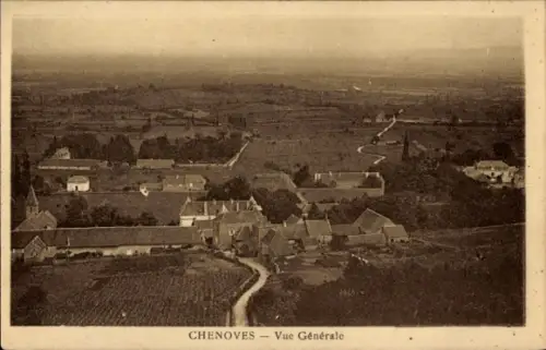 Ak Chenôves Haute Saône, Gesamtansicht