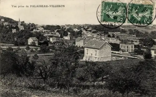 Ak Palaiseau Villebon Essonne, Blick auf den Ort, Kirche