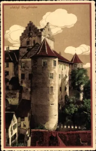 Ak Strasbourg Straßburg Elsass Bas Rhin?, Schloss Bergfrieden