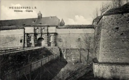 Ak Wissembourg Weissenburg Weißenburg Elsass Bas Rhin,  Wölzburg - Eingang,  Festungsanlage