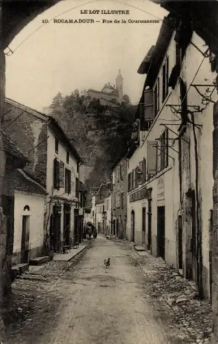 Ak Roc Amadour Rocamadour Lot, Rue de la Couronnerie