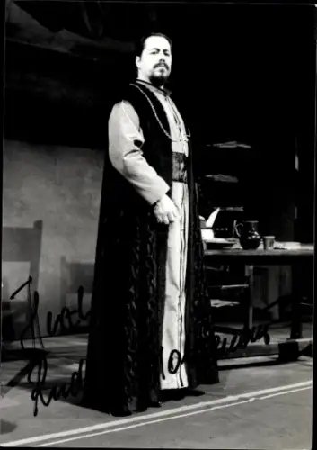 Foto Opernsänger Rudolf Holtenau, Portrait, Autogramm