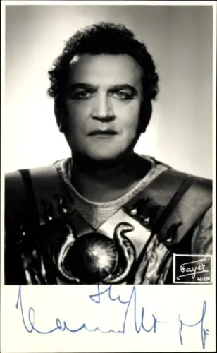 Foto Kammersänger Hans Hopf, Portrait, Autogramm