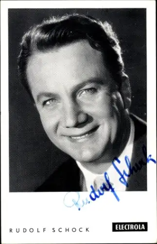 Ak Opernsänger Rudolf Schock, Portrait, Autogramm
